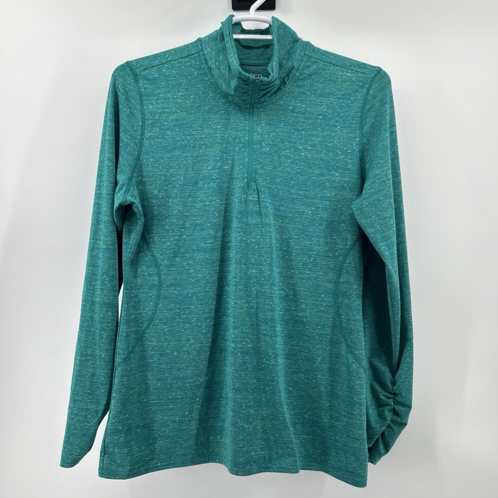 bcg Pullover Shirt Jacket Women's 2X Plus Aqua Green Activewear Casual Academy